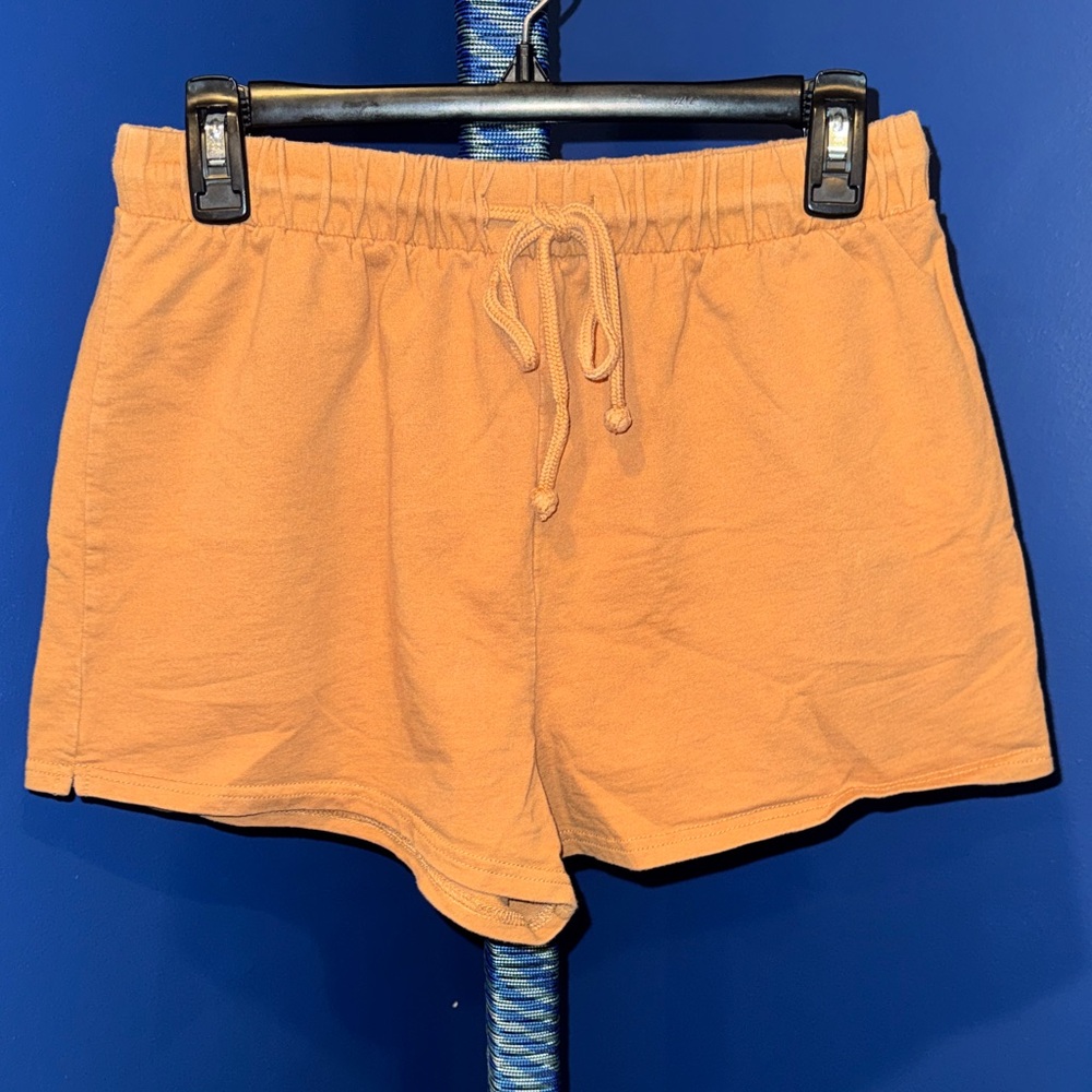 Forever 21- Women's Tan Drawstring Shorts Size Large - Picture 3 of 14